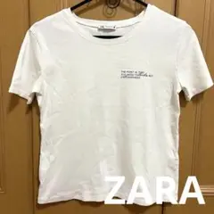 ZARA ザラ ロゴ Tシャツ #ホワイト