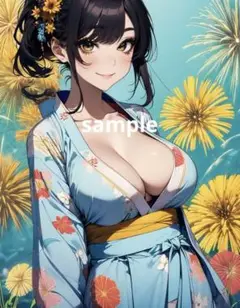 AIイラスト 美女 A4ポスター H5
