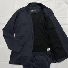 極美品✨グローバルワーク Carreman イージー スーツ 紺 ストレッチ L