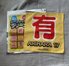 【新品未使用】ソフトバンクホークス シークレットラリータオル　有原投手　17