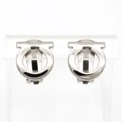 《美品》サルヴァトーレ フェラガモ イヤリング ガンチーニ ビックロゴ
