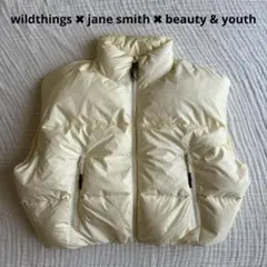 JANE SMITH WILDTHINGS ダウン ベスト 白 JANE SMITH WILDTHINGS ダウン ベスト 白