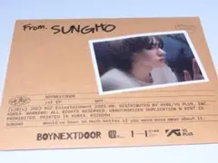 ソンホ／BOYNEXTDOOR 1st EP 「WHY」 SUNGHO