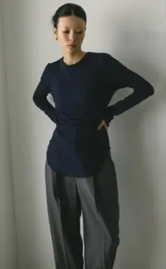 スタイルミキサー　ロングスリーブスキントップ　BLK