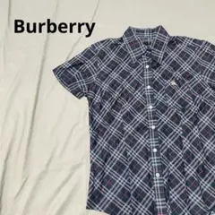 Burberry　チェック柄 半袖シャツ