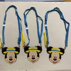 ディズニー バケーションパッケージ パスケース 3個 ミッキーマウス