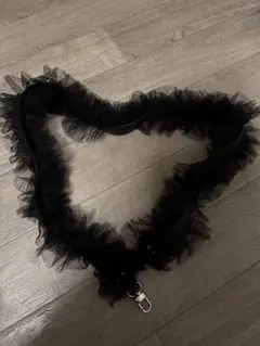 ブラックチュールショルダーストラップ