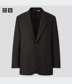 UNIQLO U ブラック テーラードジャケット