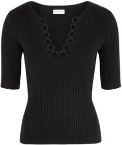 タグ付新品 DRIES VAN NOTEN リブニット ドリスヴァンノッテン S