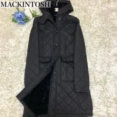 【美品✨】マッキントッシュ グランジ キルティング ロングコート ボア ブラック