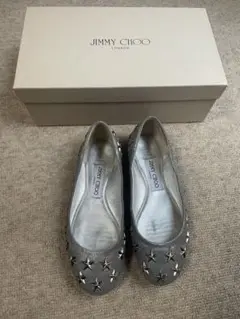 美品 ジミーチュウ フラットシューズ スタッズ