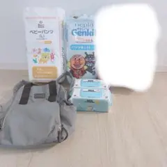 おむつセット グレーのリュック