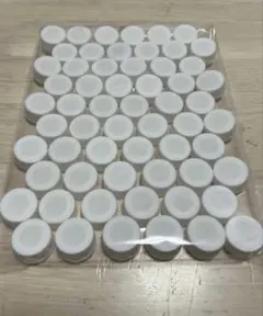ペットボトルキャップ　無地　白　60個