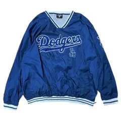 裕美【S】MLB ドジャース　ハーフジップ　ナイロンジャケットパーカー 裕美【S】MLB ドジャース ハーフジップ ナイロンジャケット