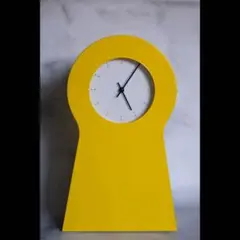 IKEA PS 1995 収納付き　置き時計　イエロー　廃盤品