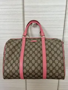 GUCCI ボストンバック 希少 レア ピンク