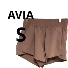 美品✨AVIA 【S】スポーツ ショートパンツ ヨガ ジム くすみピンク
