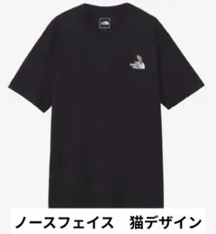 THE NORTH FACE 猫ネコデザイン Tシャツ ブラック サイズＬ
