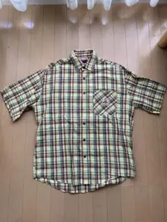 SQUARE XL 半袖チェックシャツ