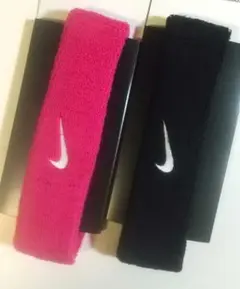 NIKE ヘッドバンド 黒ピンクセット NIKEFC