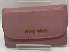 FF146 MIU MIU ミュウミュウ 6連キーケース ピンク