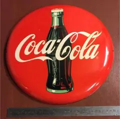 希少！レトロ！コカコーラ・T字型 丸ボタン看板 休日限定 希少！レトロ！コカコーラ・T字型 丸ボタン看板 その他