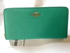 [新品未使用]COACH 財布 c4451 カラー：グリーン