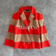 Max&Co.｜マックス&コー｜ソフト ジャケット ボーダー柄
