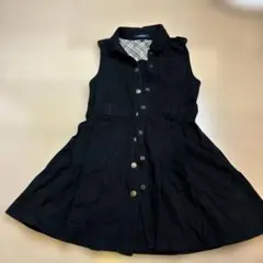 BURBERRY ブラック ノースリーブワンピース 130A