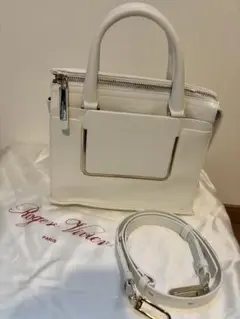 【美品】Roger Vivier スクエアバックル トートショルダーバッグ