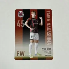 【北海道コンサドーレ札幌 】2025太鼓判メニューカード(45中島大嘉選手)