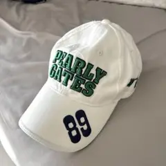 PEARLY GATES キャップ ホワイト 89