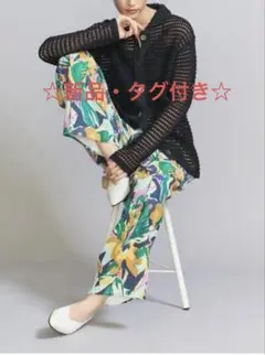 【新品】BEAUTY＆YOUTH フラワープリントイージーパンツ