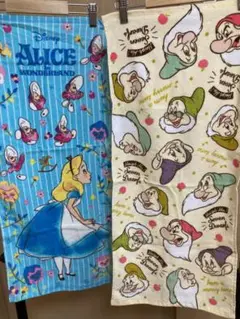 【新品・未使用】ディズニー　フェイスタオル　2枚組