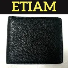 ETIAM エティアム シュリンク 二つ折り札入れ　カード入れ　財布　牛革
