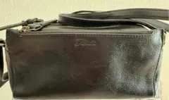 週末お値下げ【美品】Dakota レックスレザーショルダーバッグブラック