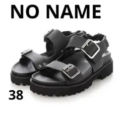 NO NAME JUNE-11258 ブラック サンダル 38