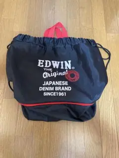 EDWIN プールバック 黒 赤 ロゴ入り