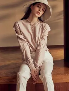 スリットスリーブロングTシャツ