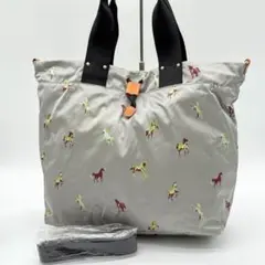 【美品】russet ホースモチーフ トートバッグ 2way 巾着バッグ
