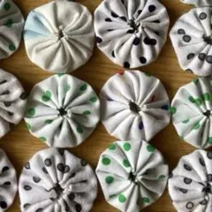 ⚫︎ヨーヨーキルト⚫︎水玉⚫︎80枚⚫︎ハンドメイド