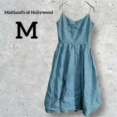 Maitland's of Hollywood 【M】青いAラインドレス