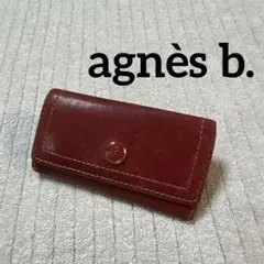 【廃盤】agnès b. アニエスベー　4連キーケース　ボルドー