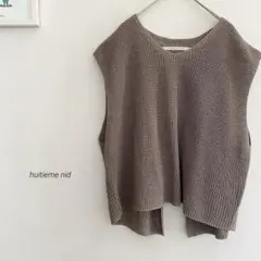 huitieme nid バックスリットベスト　涼しげ7009