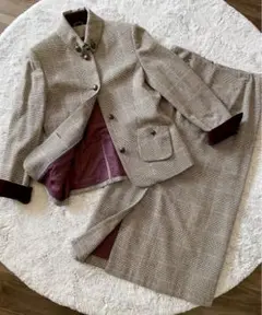 SCAPA 千鳥柄 チェック ウール セットアップ スーツ