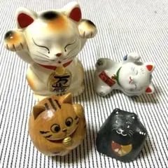 招き猫　４体まとめ売り