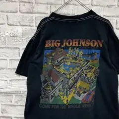 USA製90sヴィンテージTシャツ！シングルステッチ　ブラック半袖古着L27