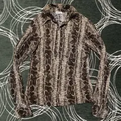 In the attic snakeskin design shirt emo