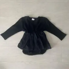 モンべべ風 monbebe風 ブラックロンパース 73cm 訳あり