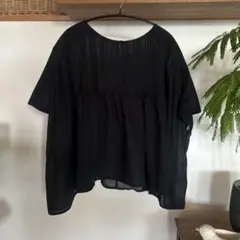 ナチュカラ　半袖ブラウス